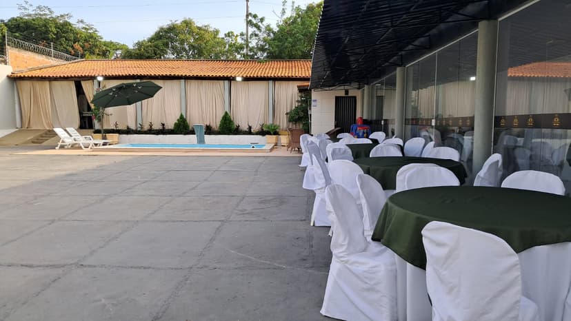 Espaço montado para evento